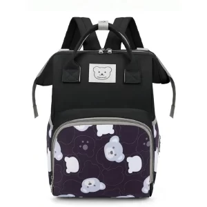Diaper Bag for Baby Boys & Girls,Large Capacity Diaper Bag Backpack for Travel ,Cute Bear Baby Bag Backpack for Moms and Dads